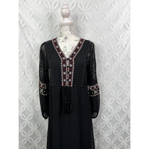 Zara Women Oversized Swiss Dot Embroidery Midi Dress Size XS - Picture 10 of 14